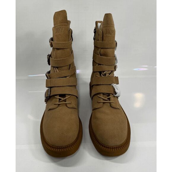 DKNY Women's Ita Buckled Boots - Taupe 10M - Picture 2 of 10